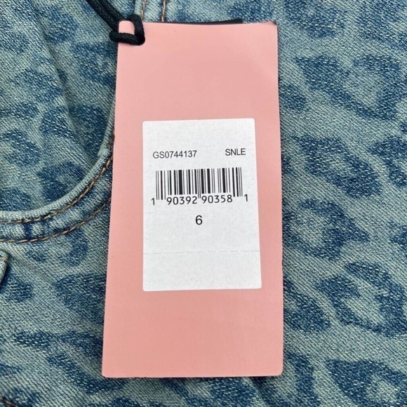 Jen7 For All‎ Mankind Ankle Skinny Jeans Blue Leopard Slimming Stretch 6 New - Picture 8 of 9